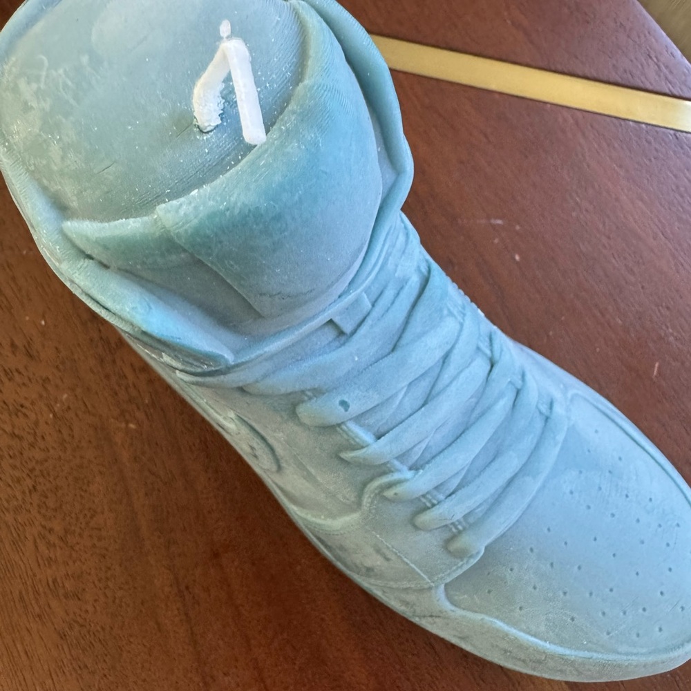 Blue Jordan High-Top Sneaker Candle
